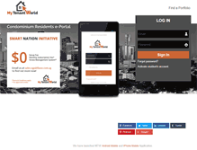 Tablet Screenshot of mytenantworld.com
